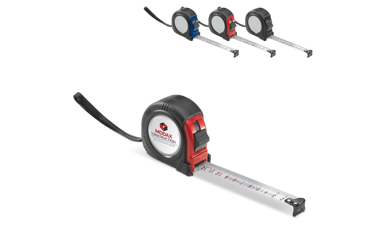 Rolmaat 5 meter Zwart