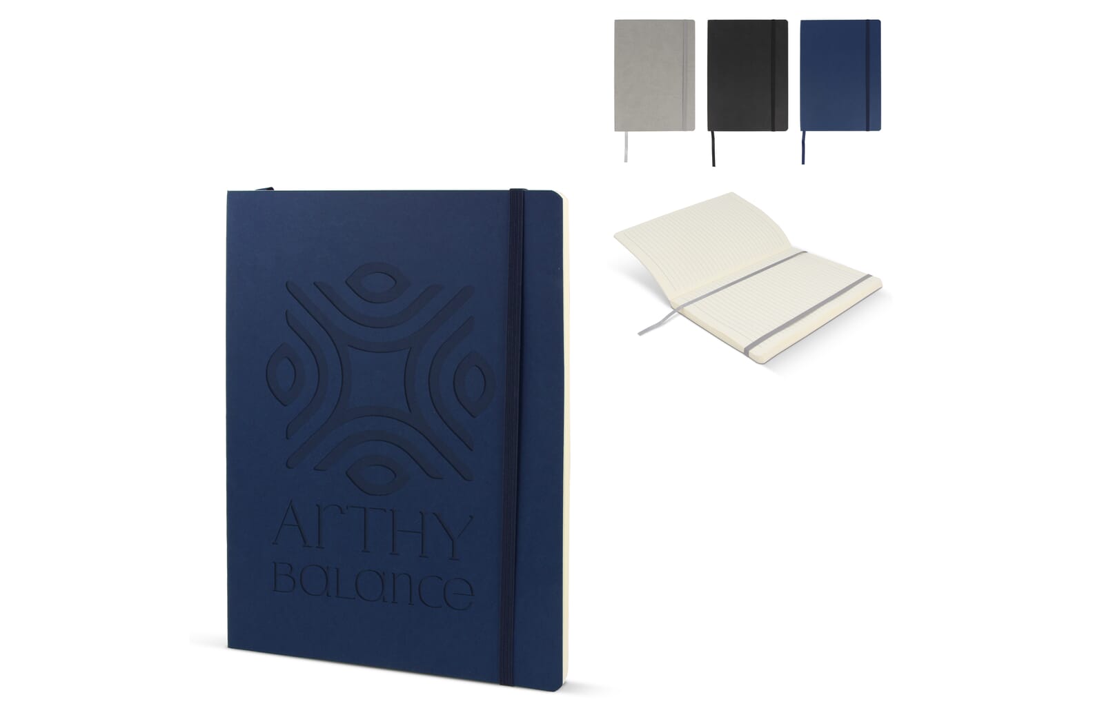 Notitieboek zachte kaft Maxi Zwart