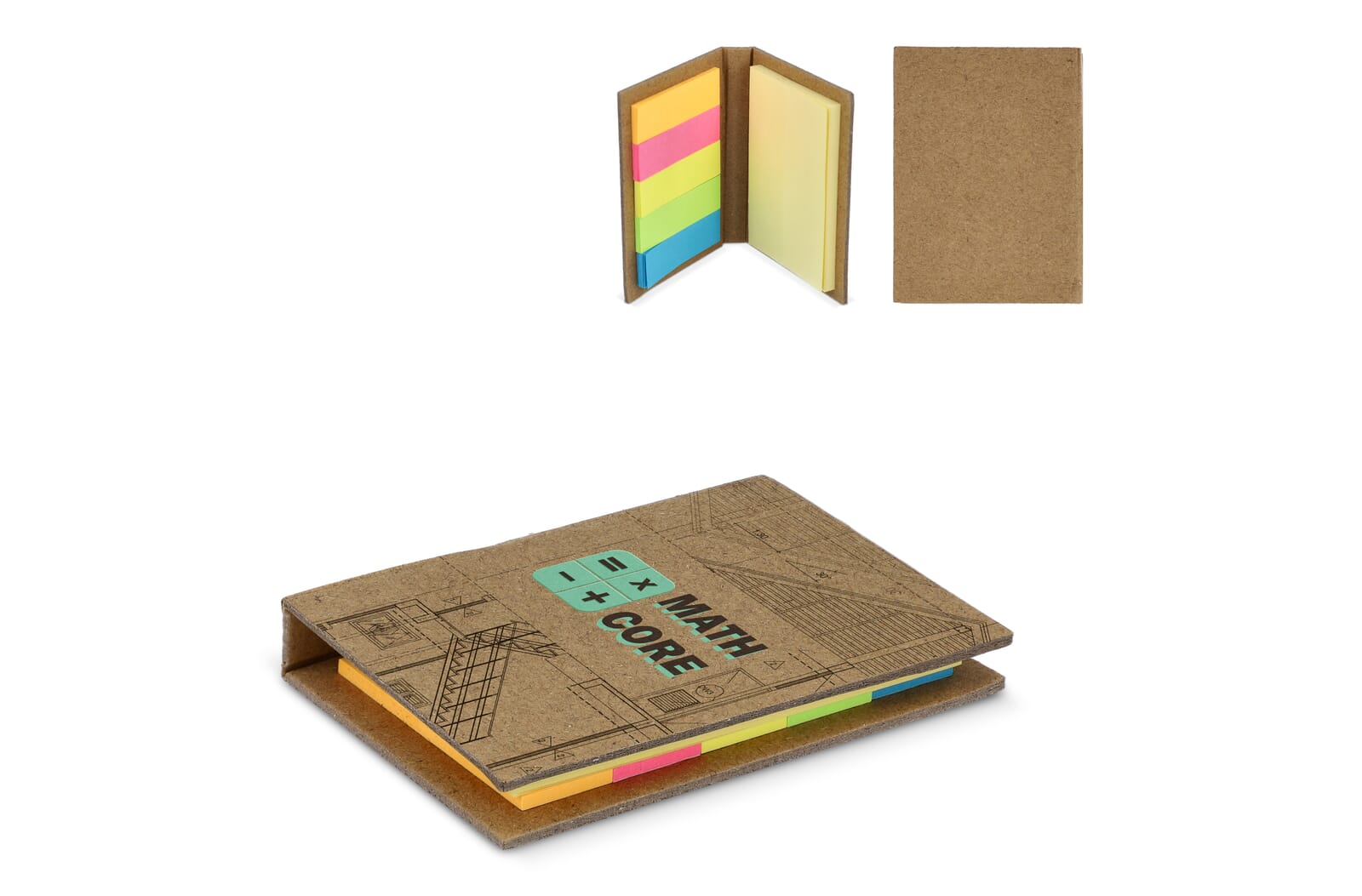 Sticky notes kraftpapier 2 Natuur