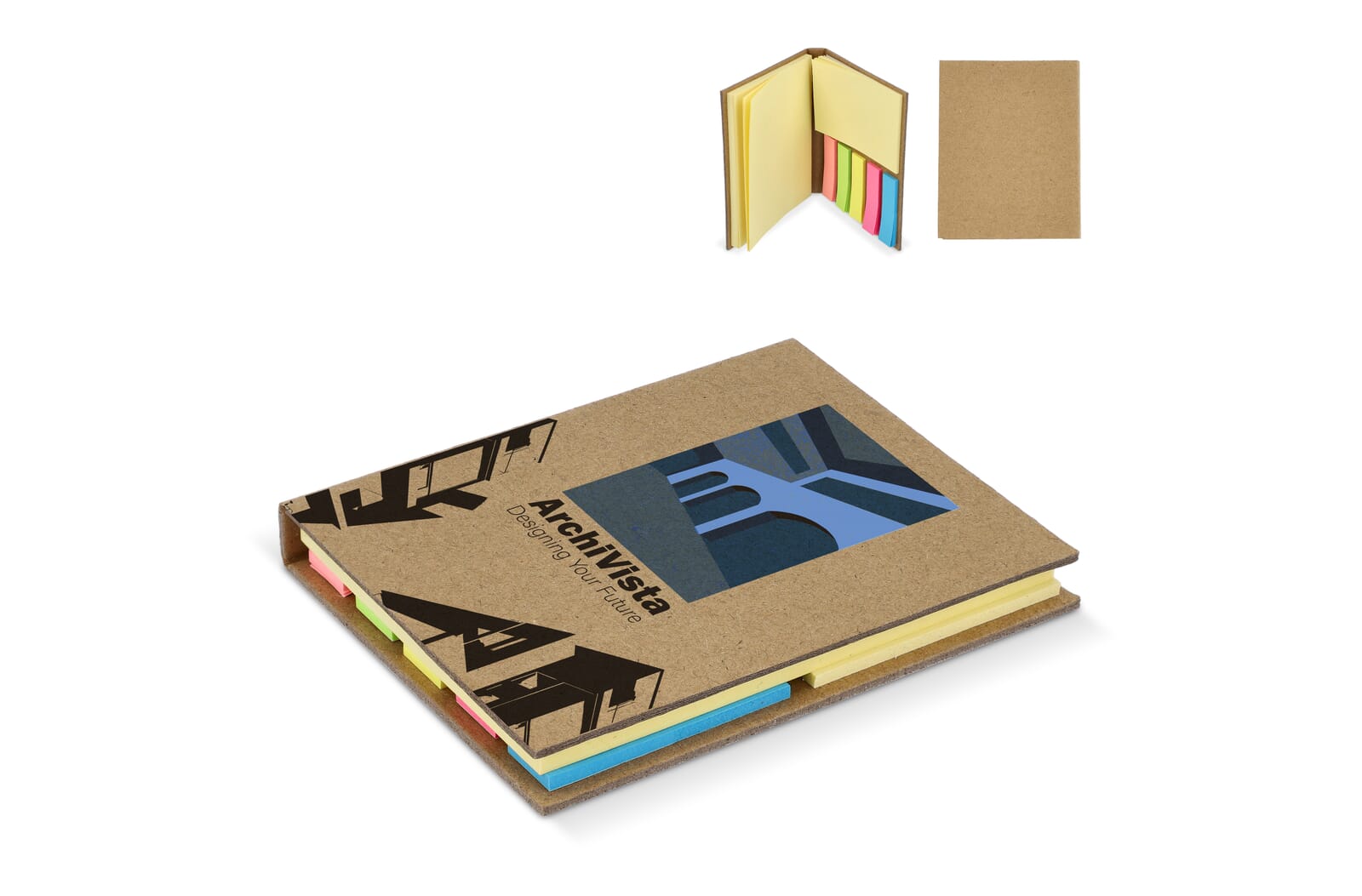 Sticky notes kraftpapier 3 Natuur