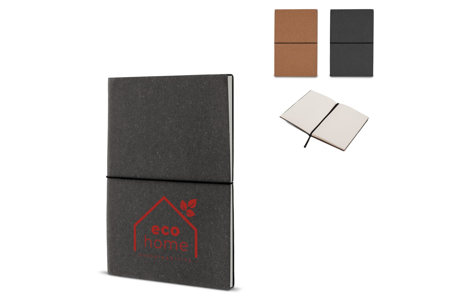 Notitieboek recycled leer A5 Licht Bruin