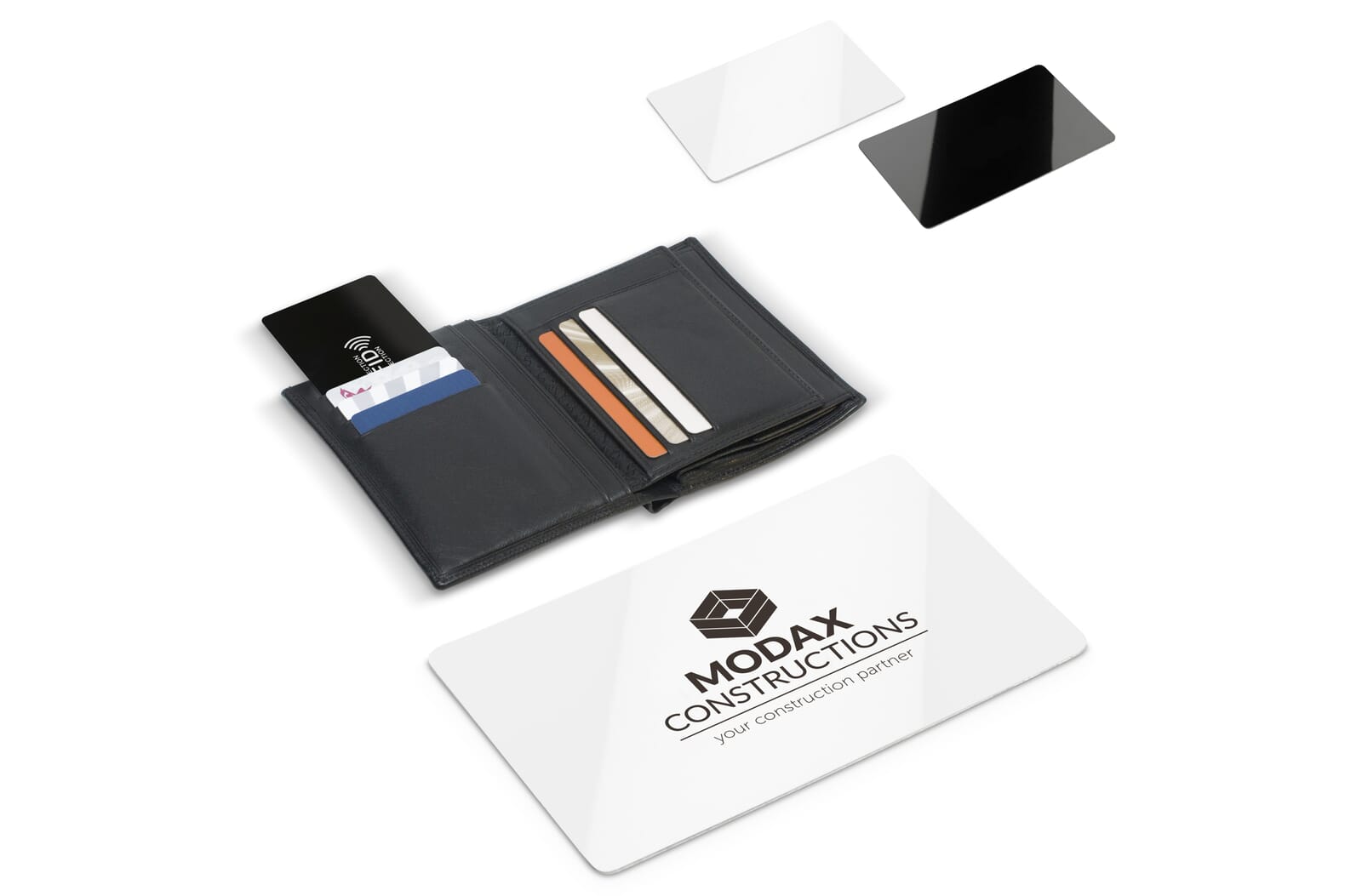 RFID anti-skim card Zwart / Wit
