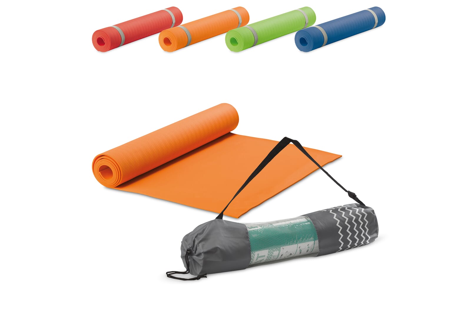 Fitness yogamat met draagtas Donkerblauw