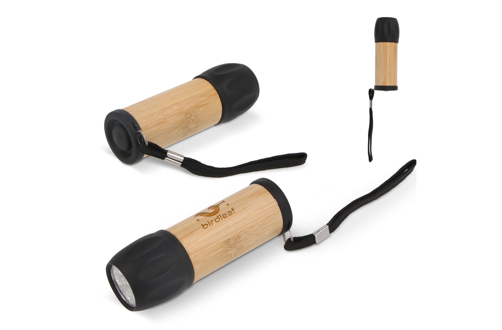 R-ABS &amp; Bamboe Zaklamp Zwart