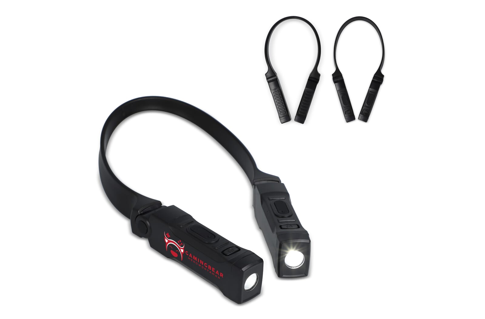 Oplaadbare handsfree nekzaklamp Zwart