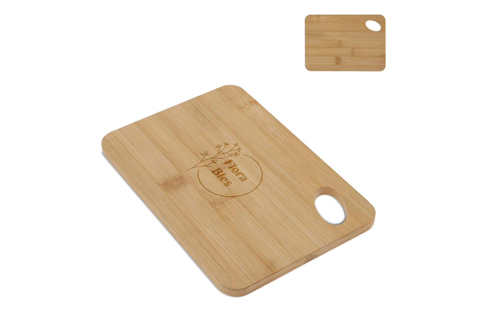 Bamboo snijplank 15x22x1cm Natuur