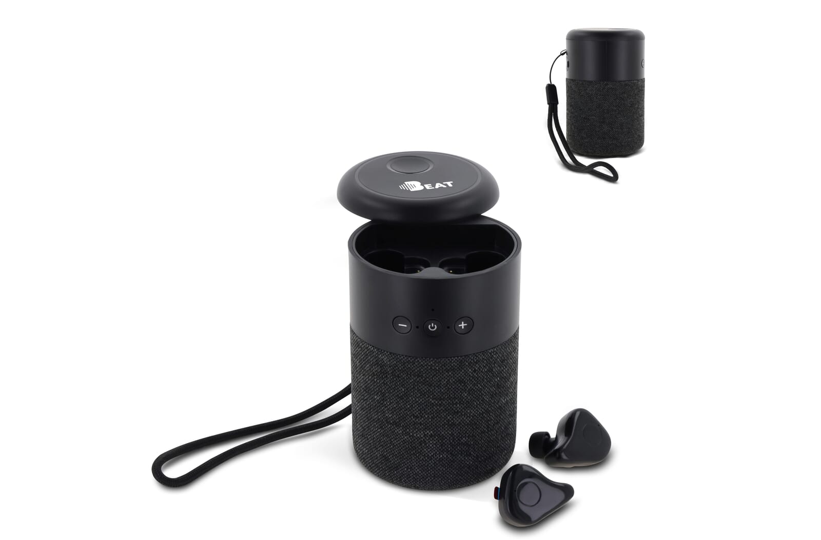 William Draadloze Speaker met TWS oordopjes Zwart
