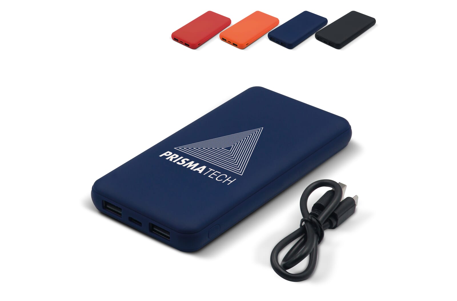 Elite Rubberized Powerbank 8000mAh Zwart