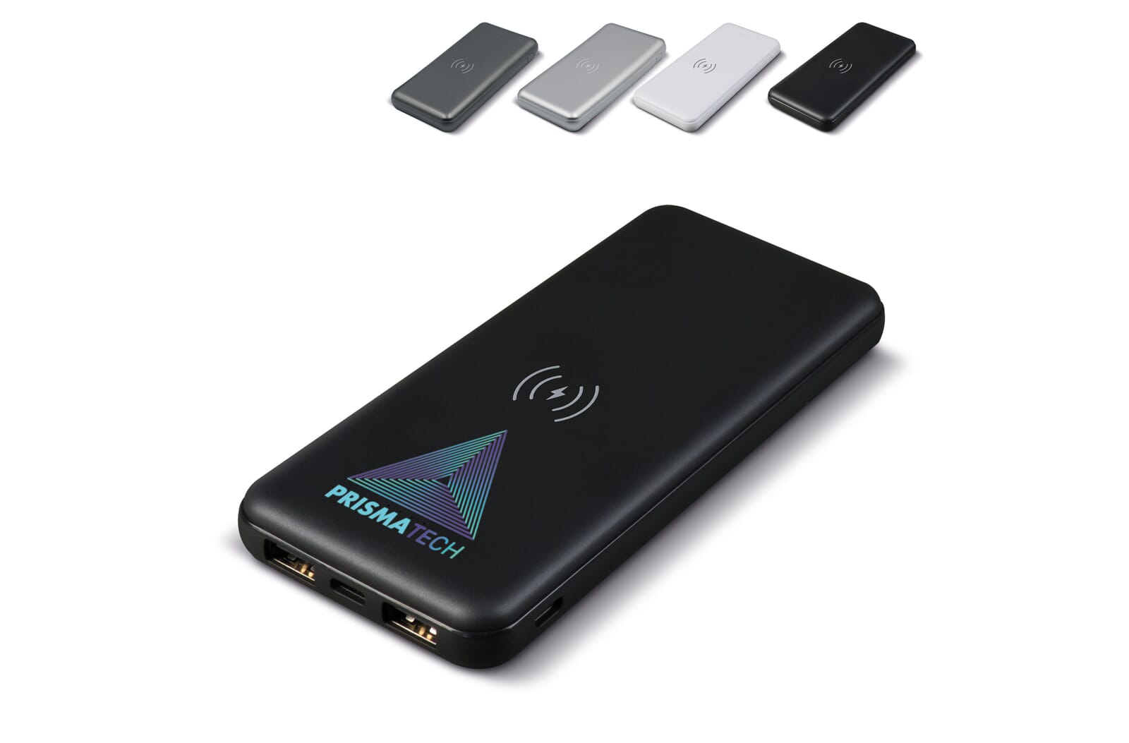 Elite Powerbank met Draadloze Oplader 8000mAh Wit