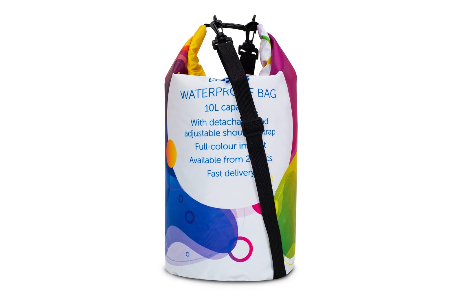 Custom-made waterwerende tas 10L IPX5 Wit/transparant