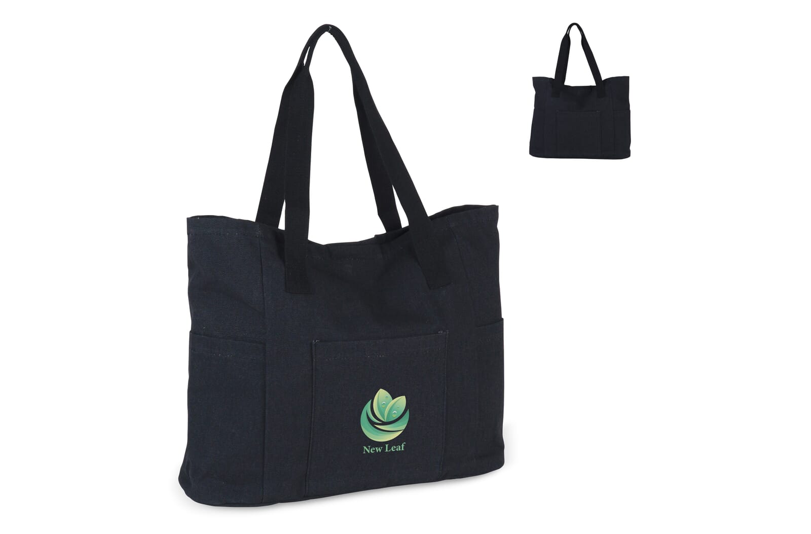 Tas Gerecycled canvas 310g/m² 42x13x43cm Donker Grijs