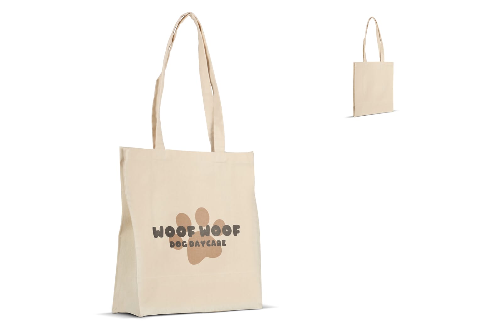 Schoudertas katoenen canvas OEKO-TEX® 280g/m² 32x13x40cm Ecru