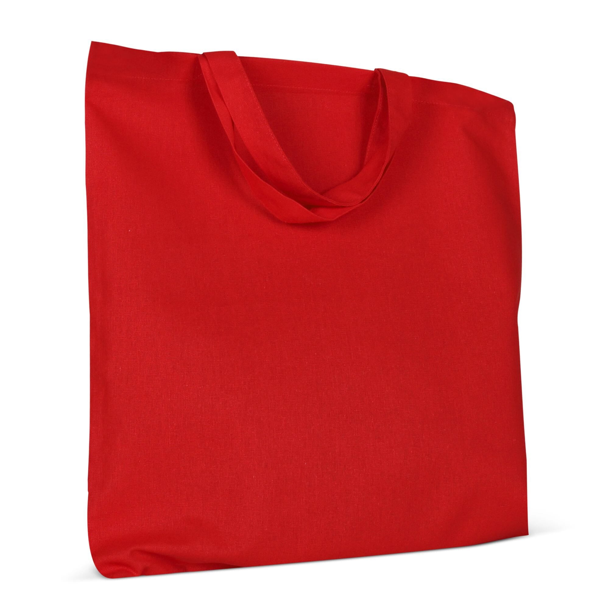 Schoudertas OEKO-TEX® gekleurd kort 140g/m² 38x42 cm