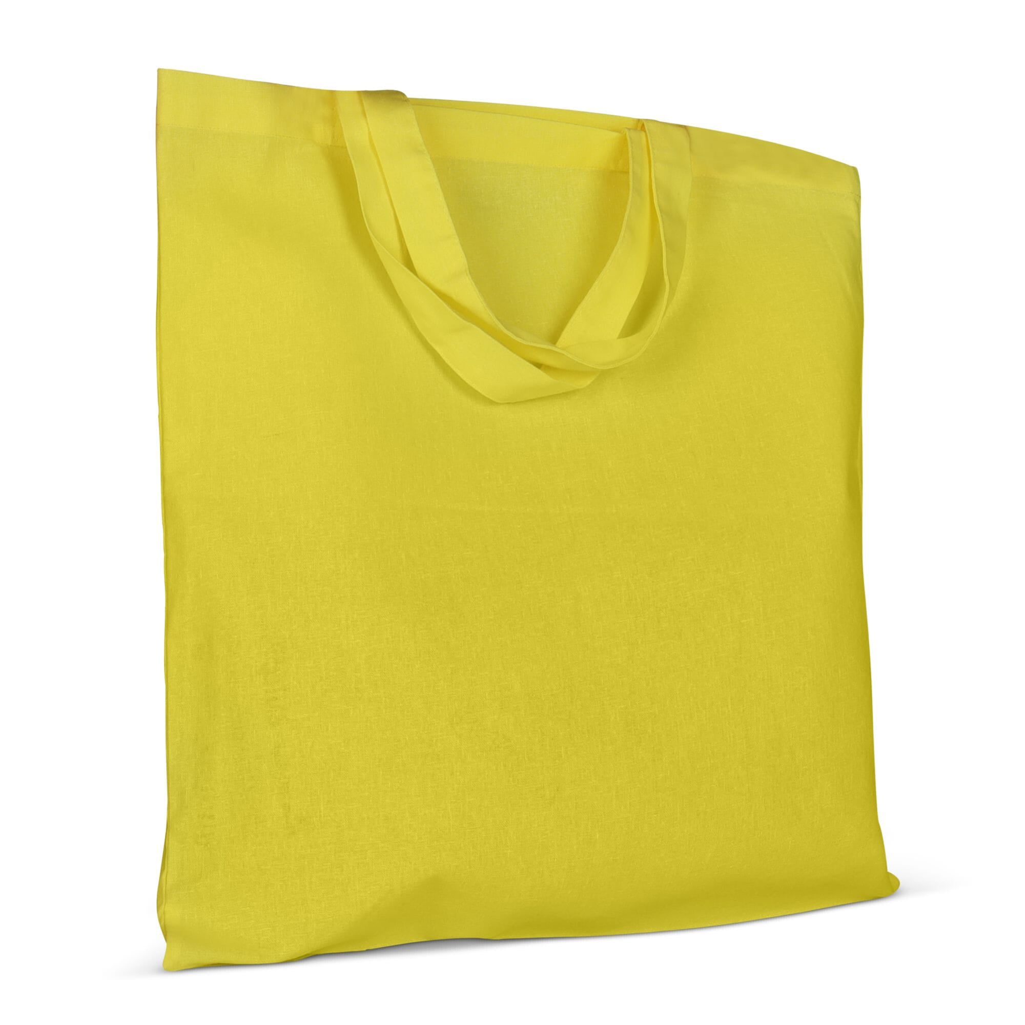 Schoudertas OEKO-TEX® gekleurd kort 140g/m² 38x42 cm