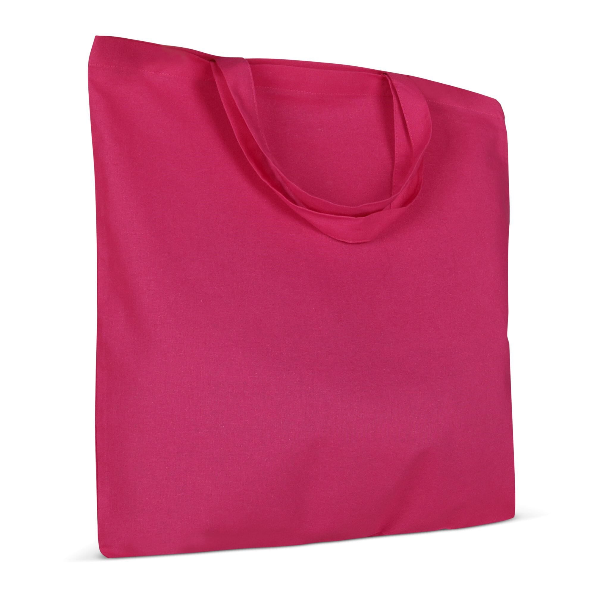 Schoudertas OEKO-TEX® gekleurd kort 140g/m² 38x42 cm