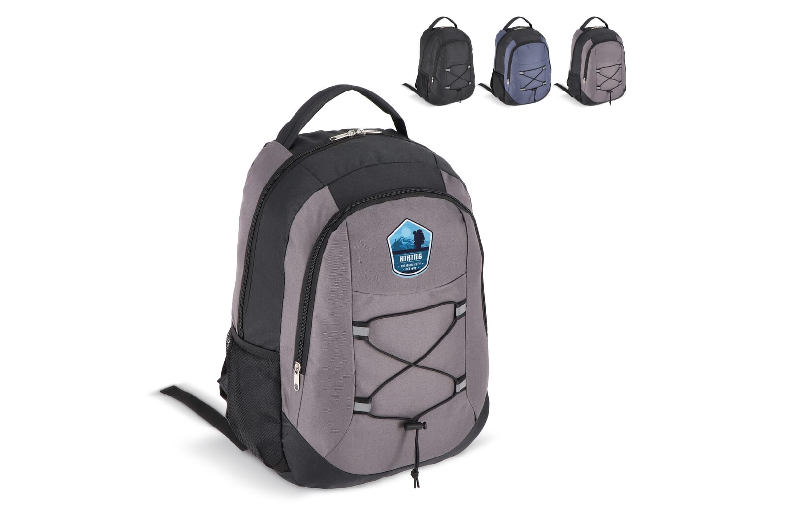 Rugzak met trekkoorddetail R-PET 25L Zwart