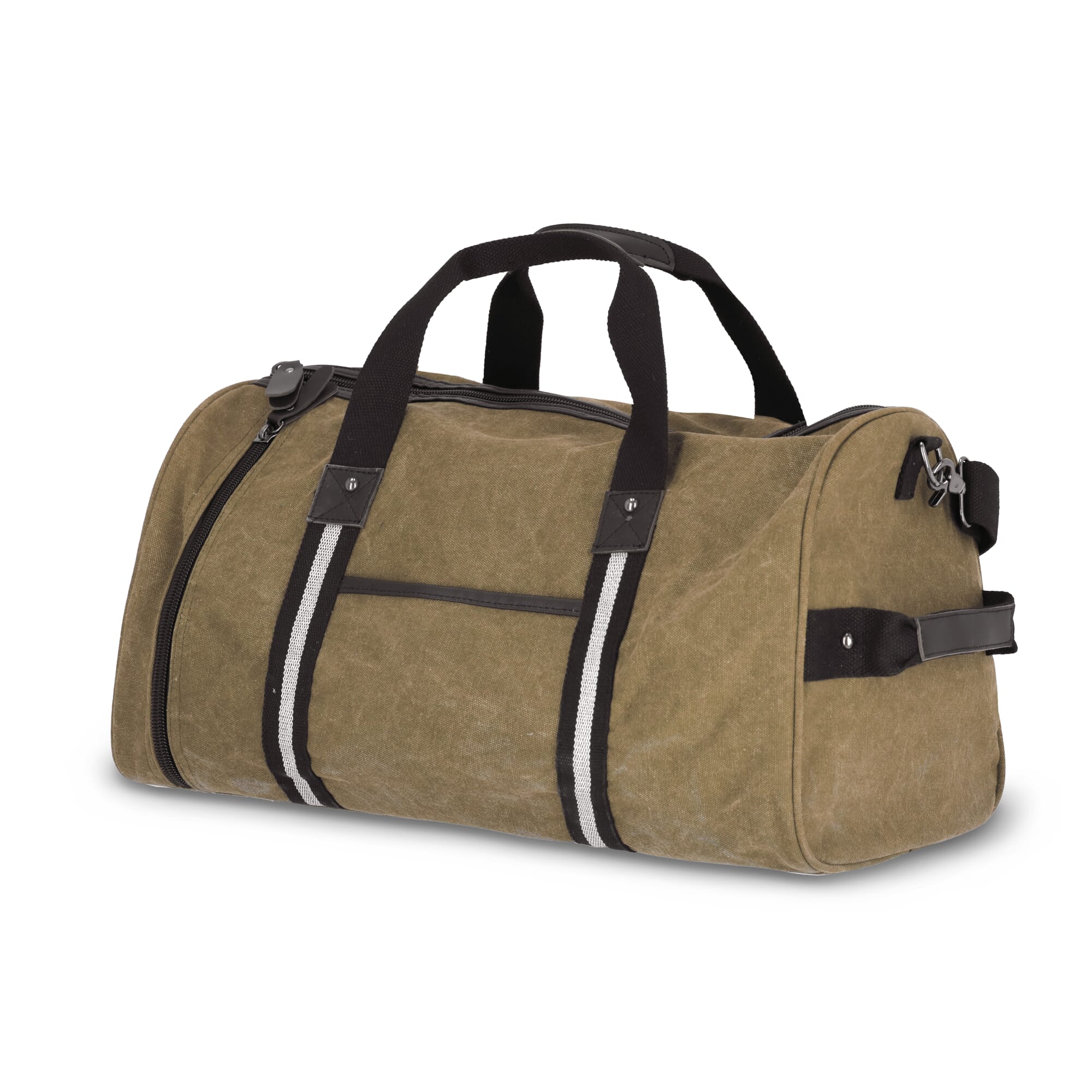 Gerecycled katoenen canvas plunjezak Harper