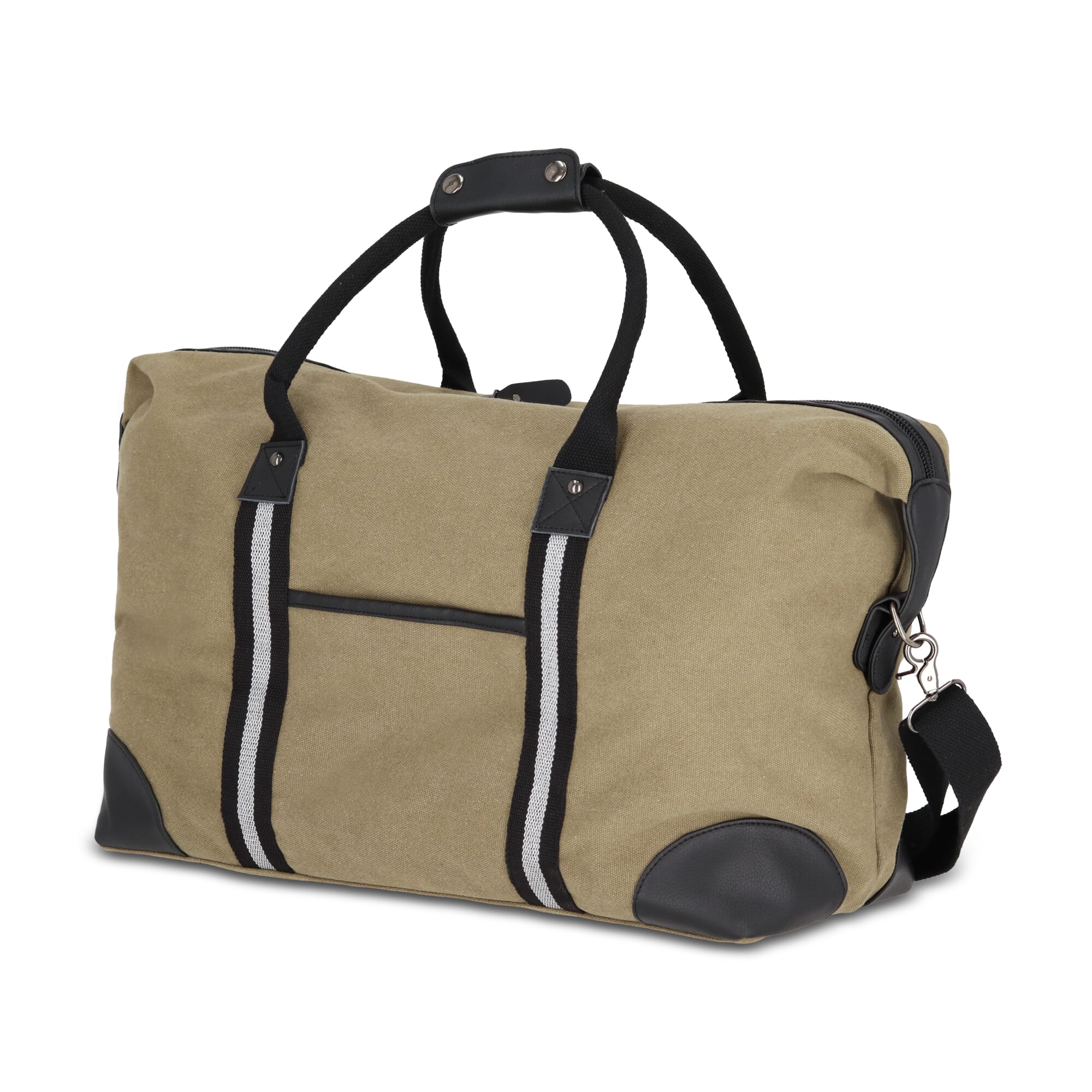Gerecycled katoenen canvas weekendtas Harper