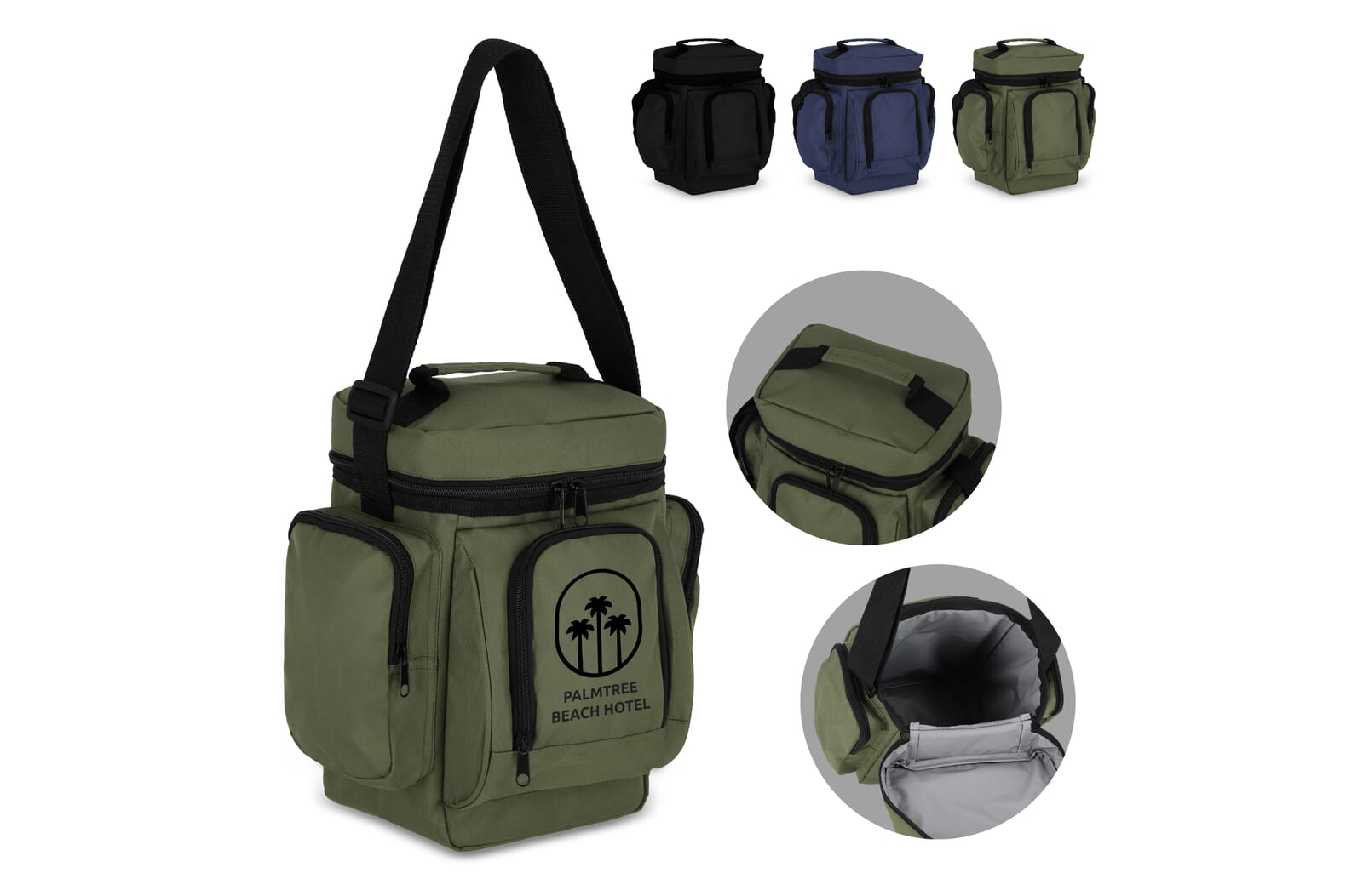 R-PET 600D Lunchkoeler 10L Zwart