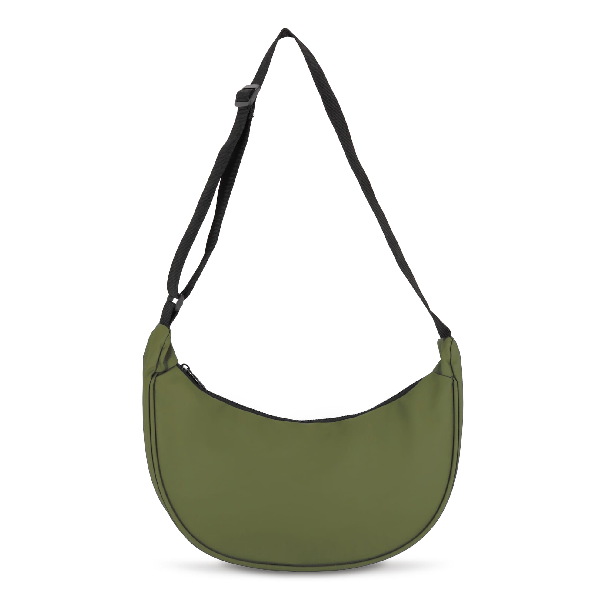 PU-gecoat R-PET 600D halve maan sling tas