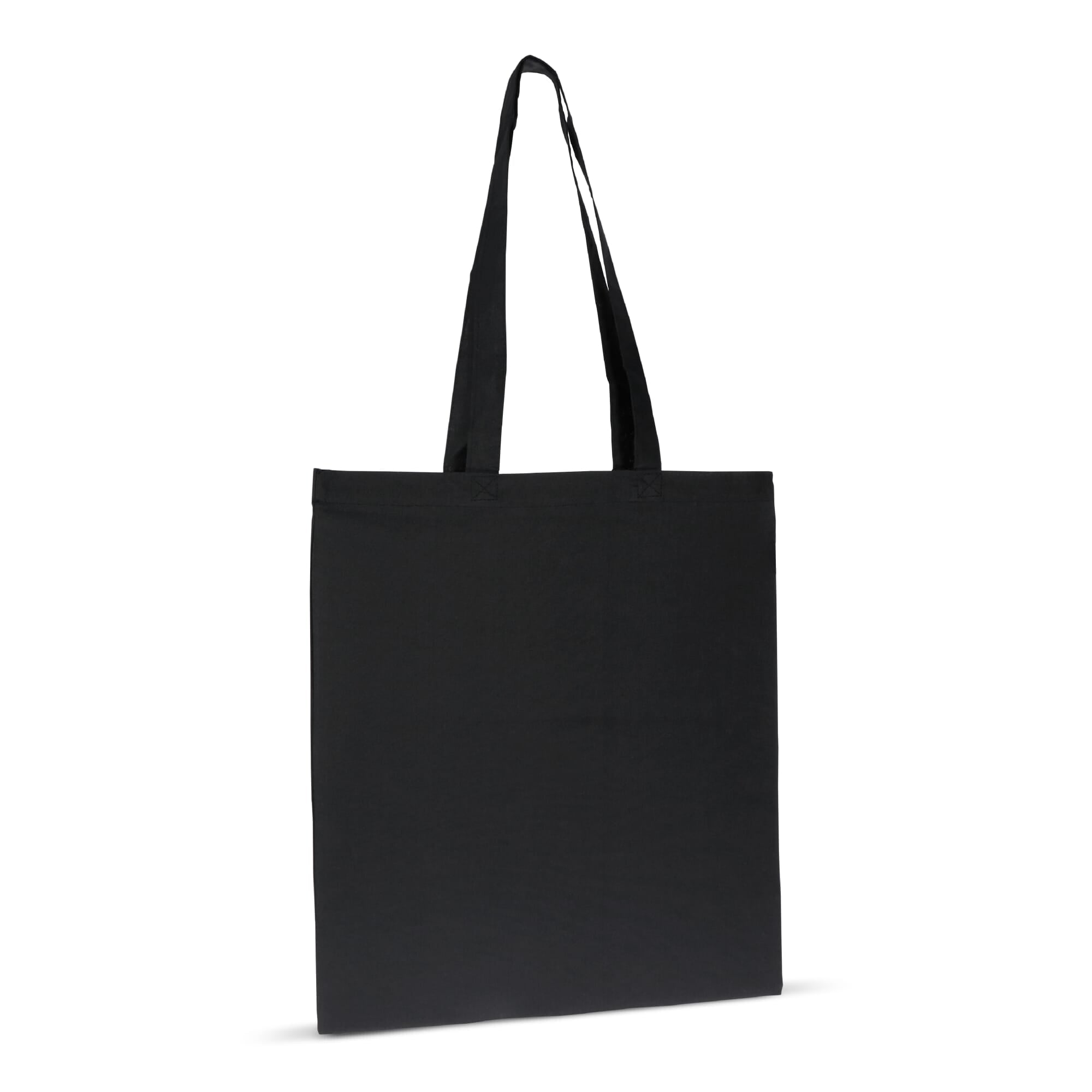 Schoudertas biologisch katoen kleur lang 140g/m² 38x42 cm