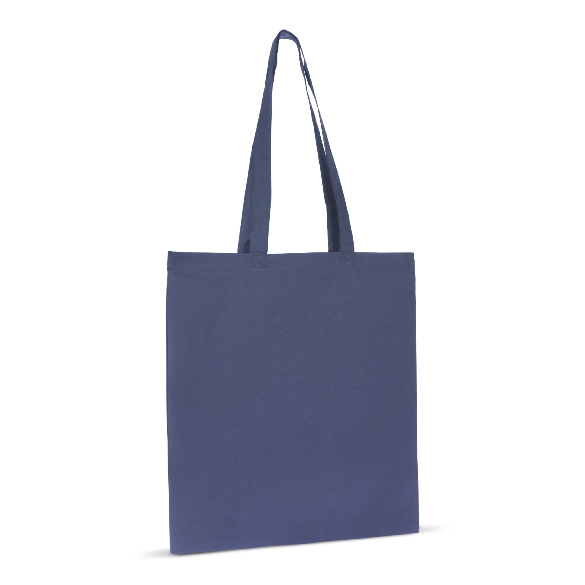 Schoudertas biologisch katoen kleur lang 140g/m² 38x42 cm