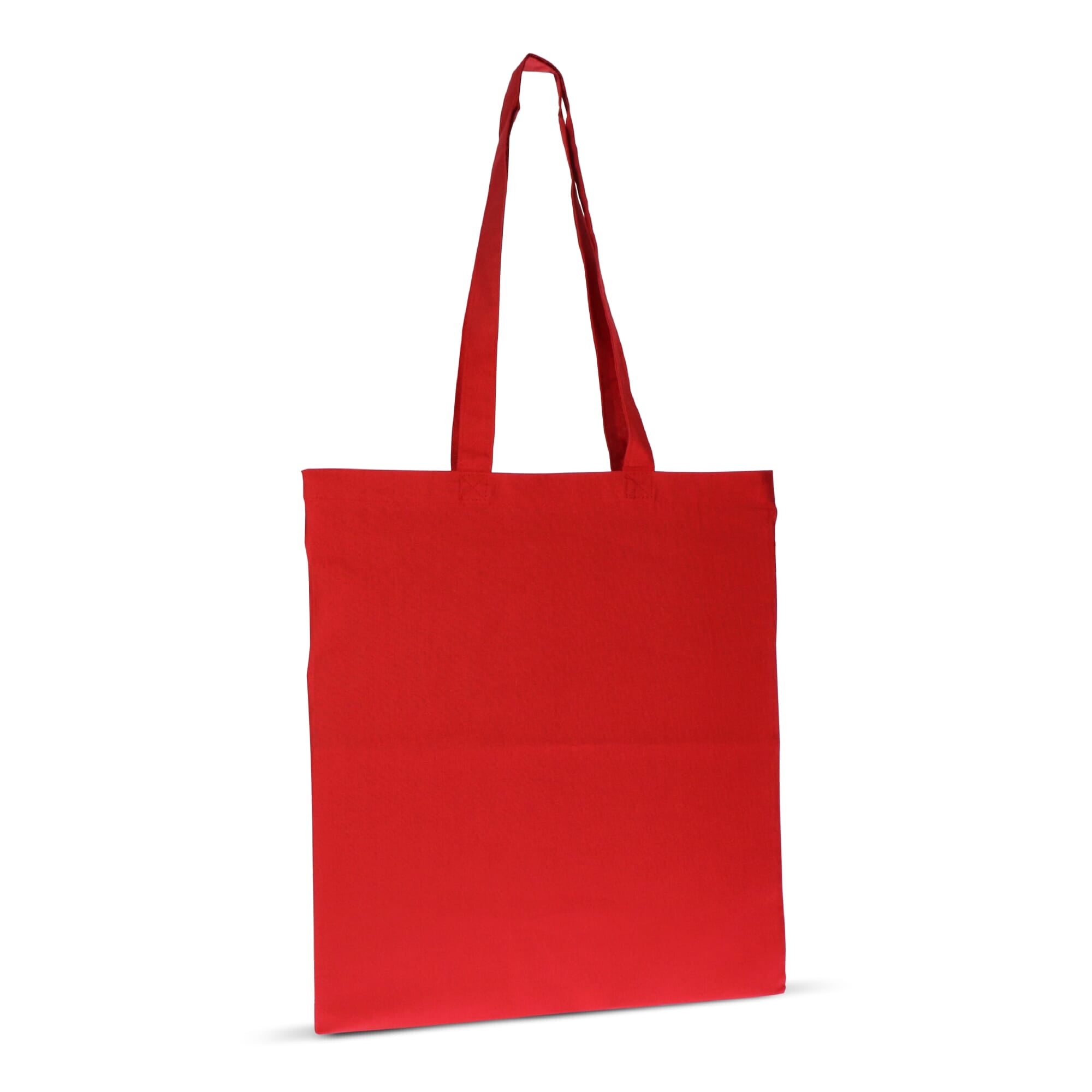 Schoudertas biologisch katoen kleur lang 140g/m² 38x42 cm