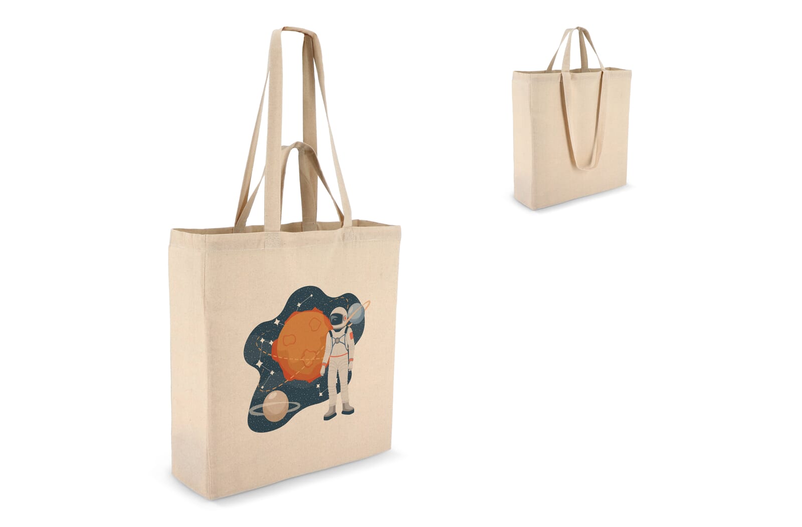 Katoen Tote OEKO-TEX® 38 x 10 x 42cm 140g/m² Ecru