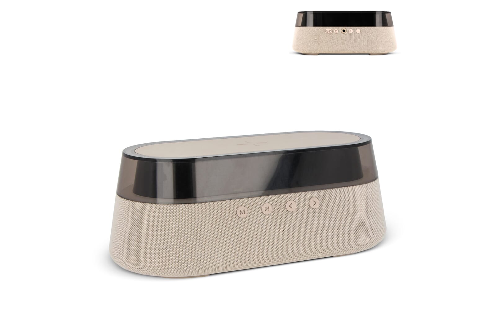 4 in 1 speaker & draadloze lader Ecru