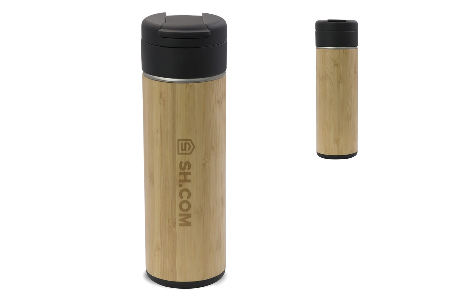 Thermofles Flow bamboe 400ml Hout