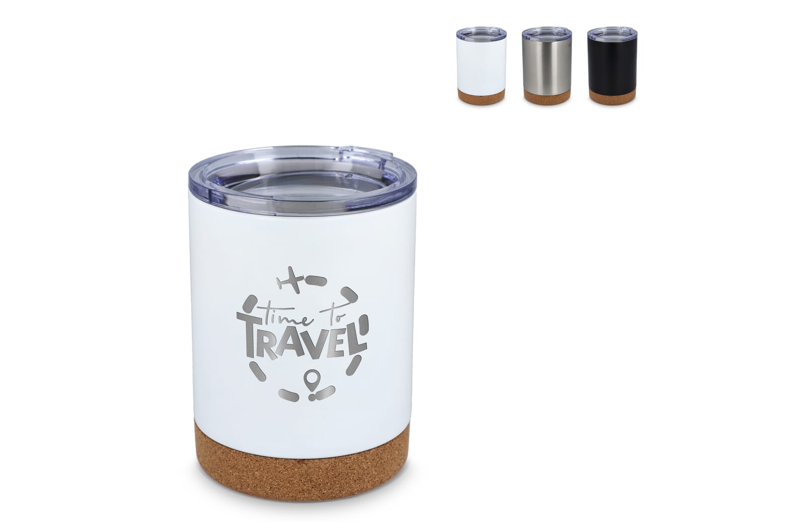 T-ceramic thermomok met deksel Lena 350ml Wit