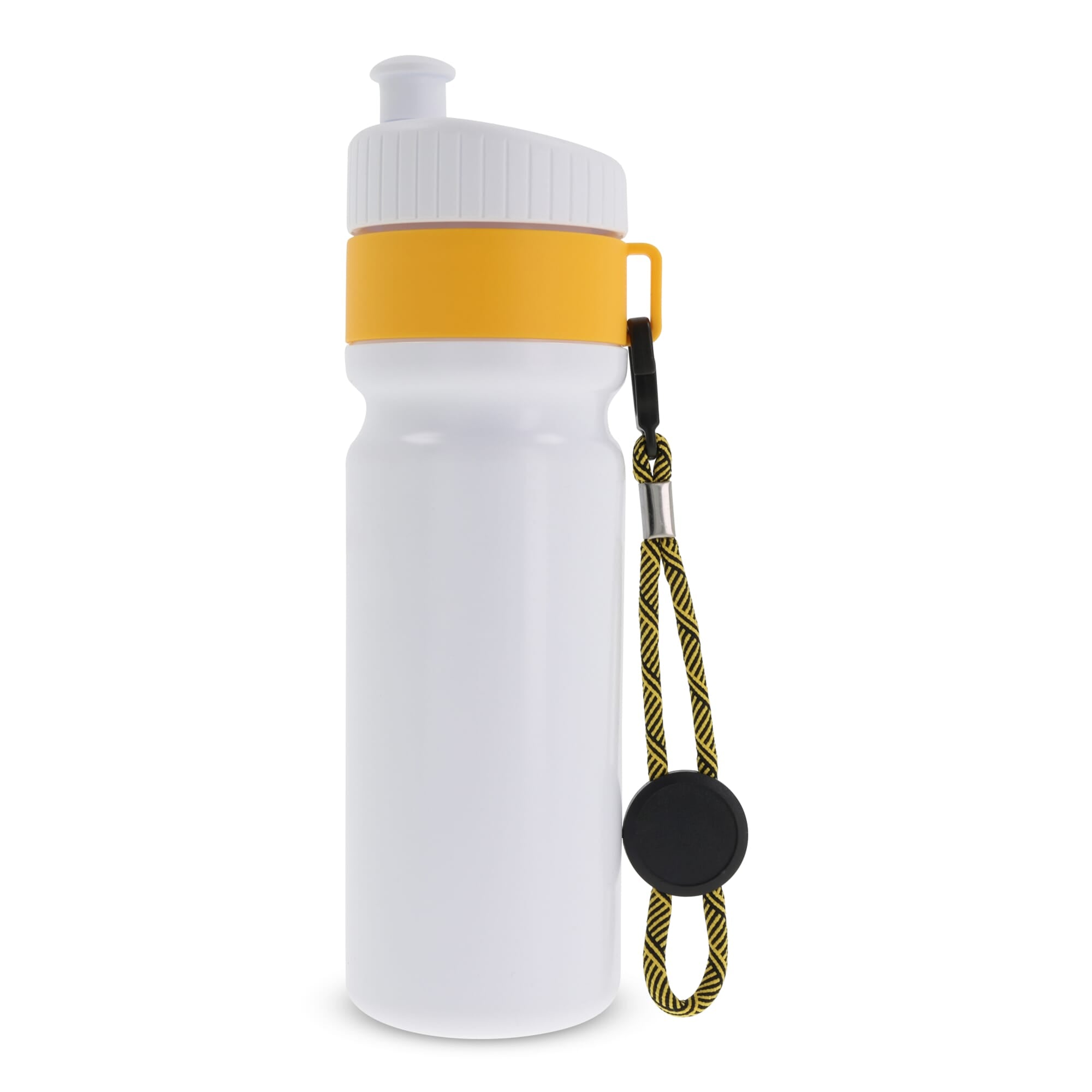 Sportbidon met rand en koord 750ml