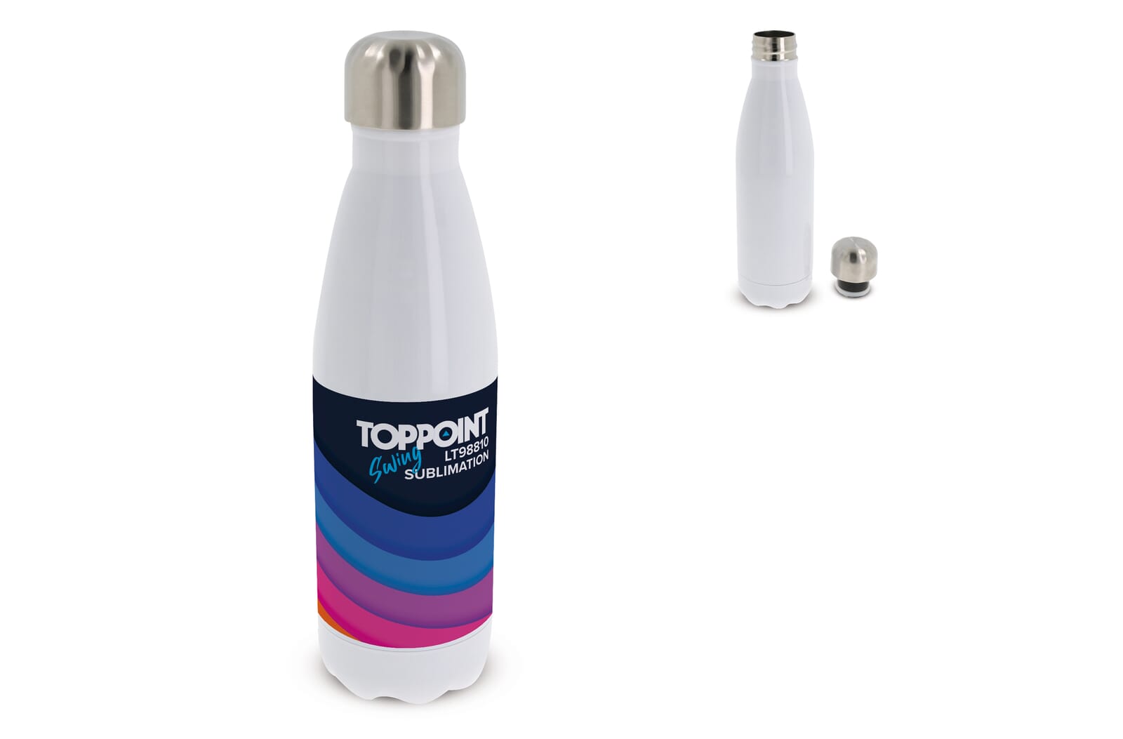 Thermofles Swing sublimatie 500ml Wit / Zilver