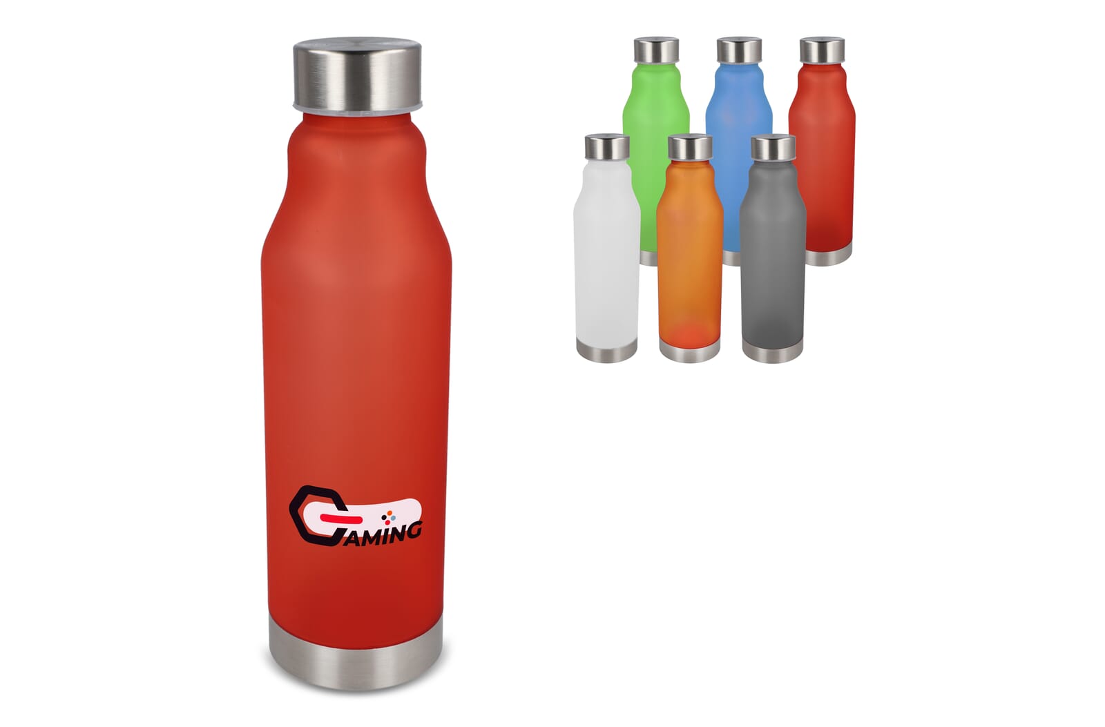 R-PET fles mat 600ml Ecru / Wit