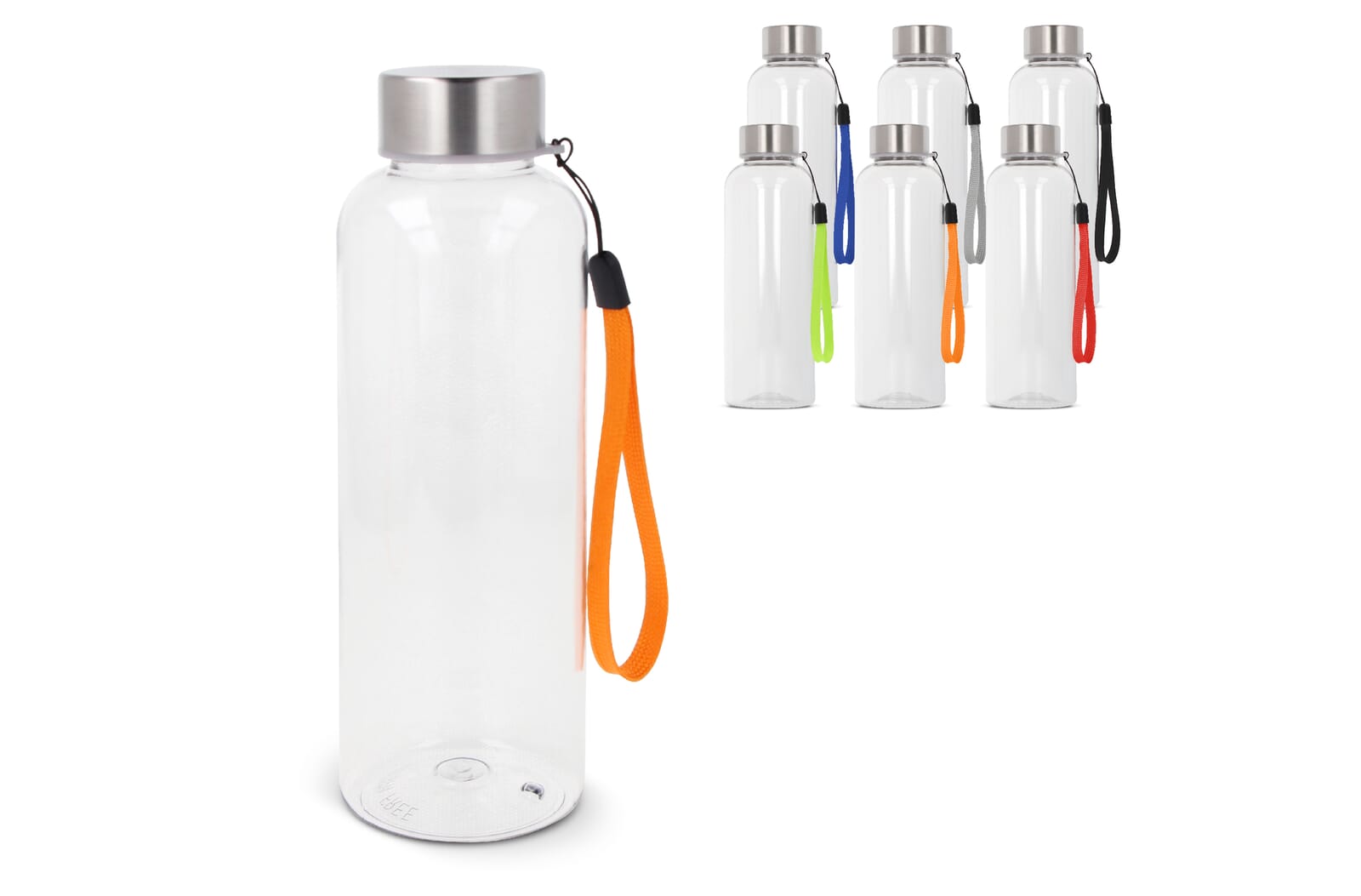 Waterfles Jude R-PET 500ml Transparant / Zwart