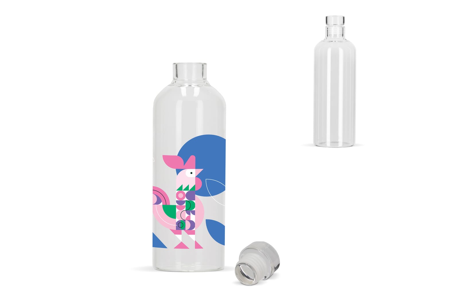 Glazen fles 750ml Transparant