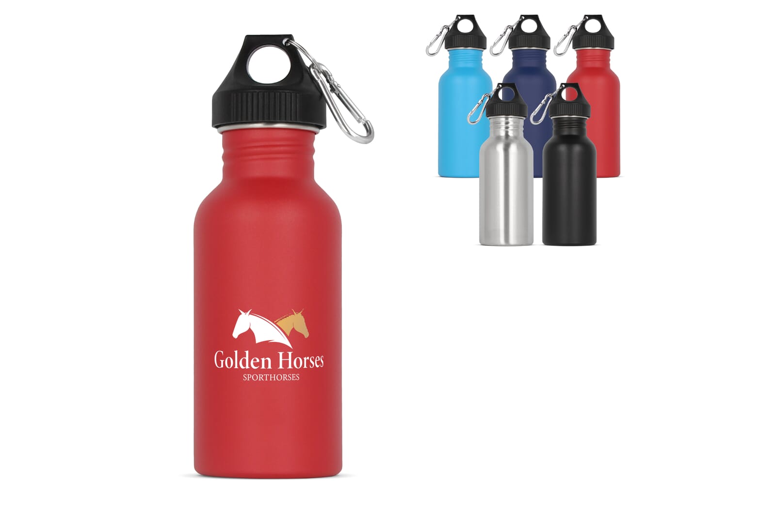 Waterfles Lennox 500ml Zwart