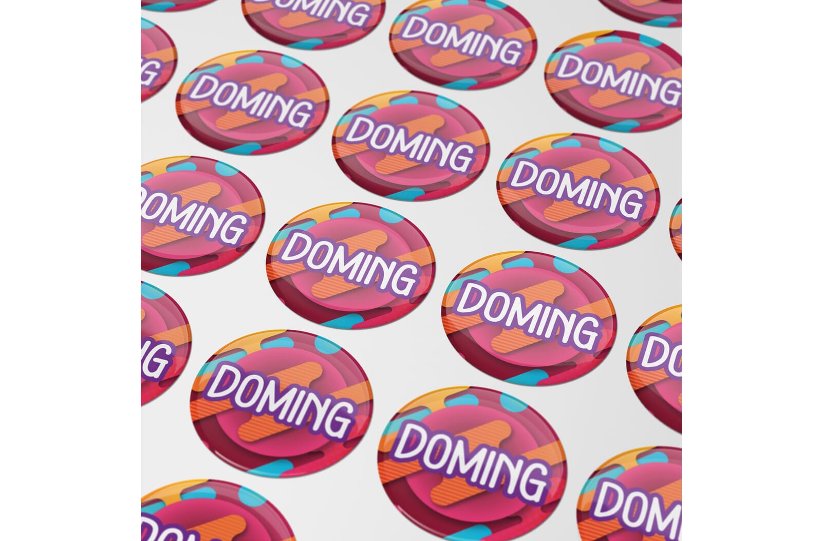Doming Rond Ø 10 mm Wit