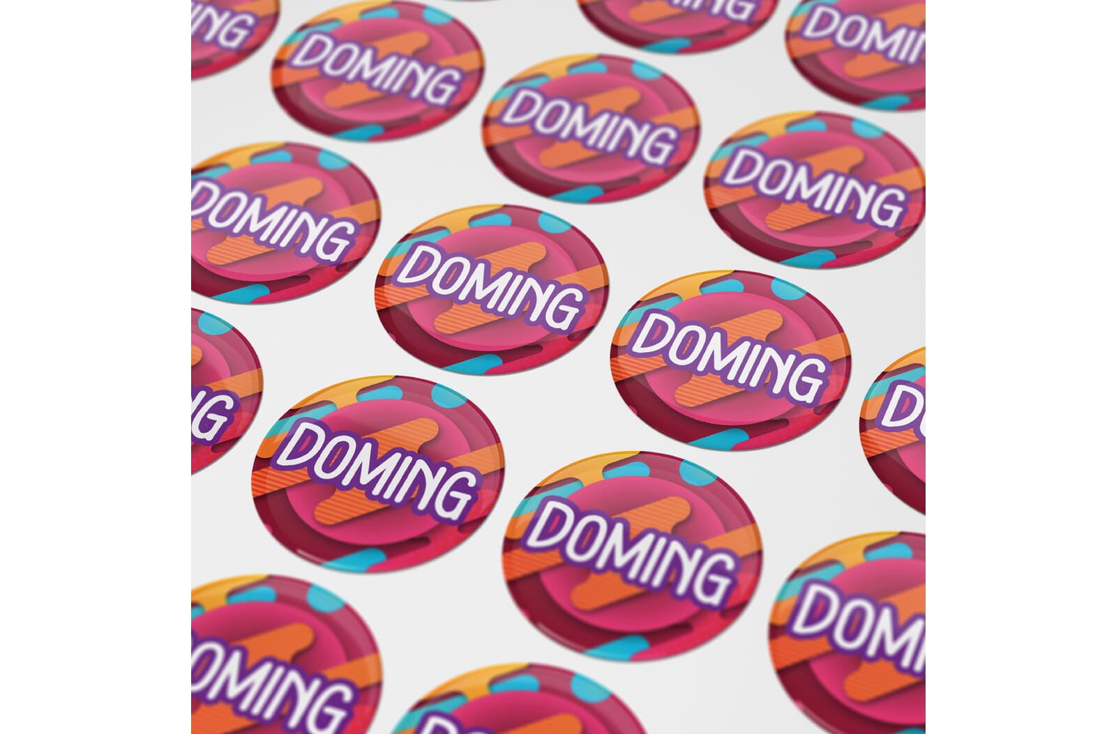 Doming Rond Ø 13 mm Wit