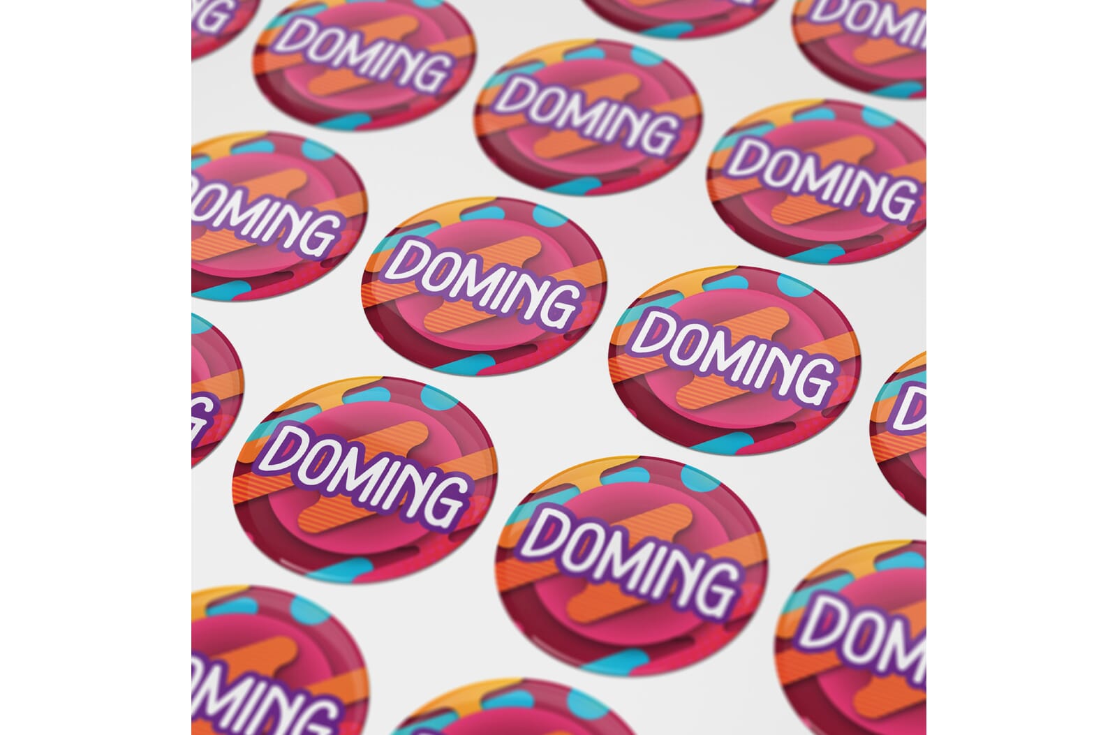 Doming Rond Ø 15 mm Wit