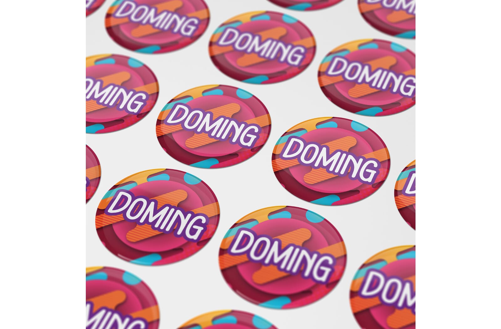 Doming Rond Ø 17 mm Wit