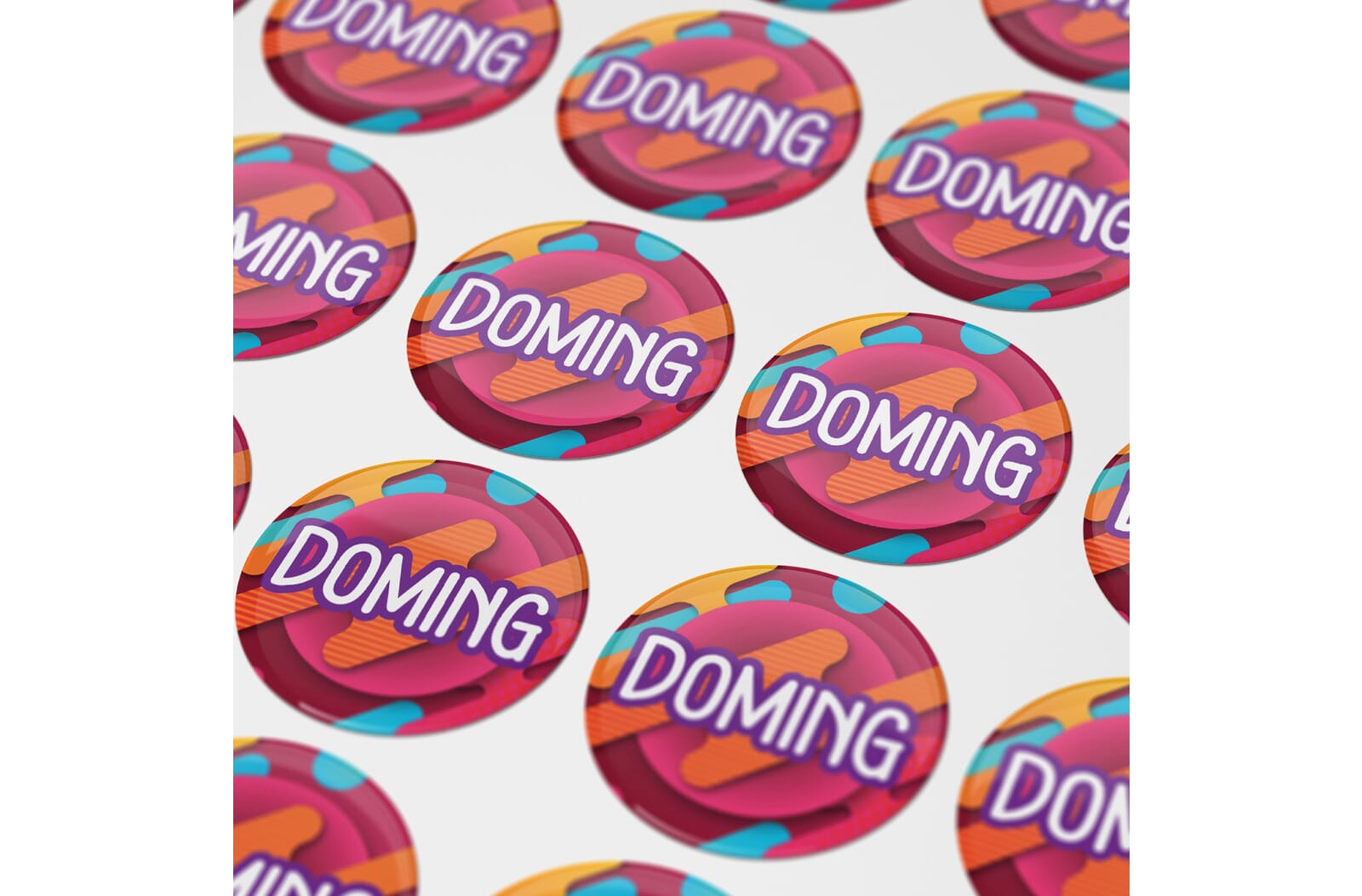 Doming Rond Ø 20 mm Wit