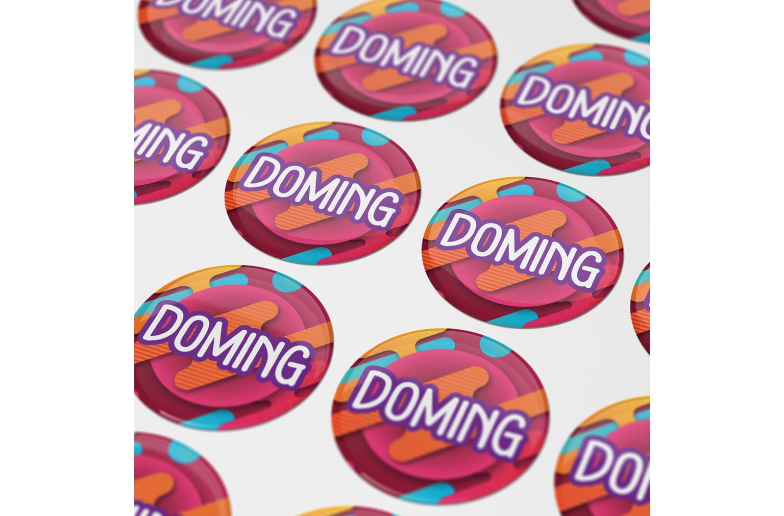 Doming Rond Ø 25 mm Wit