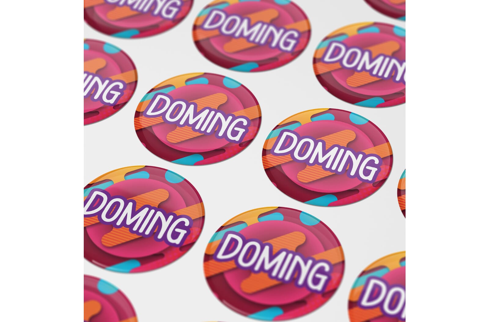 Doming Rond Ø 30 mm Wit