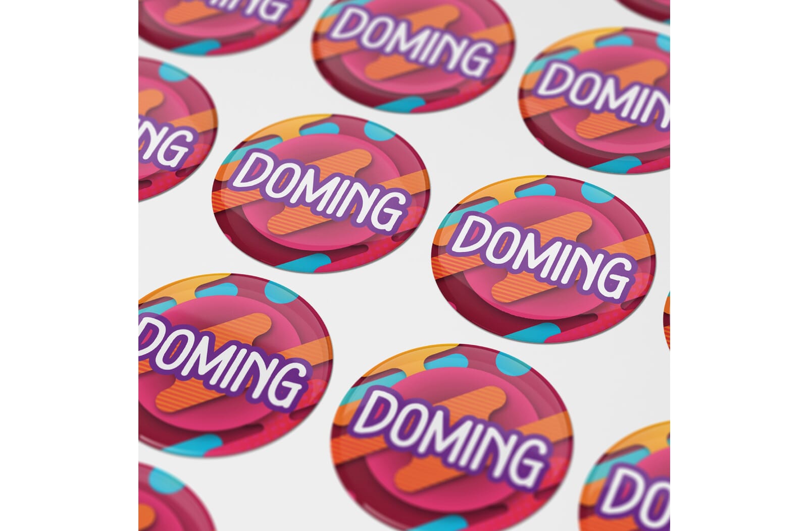 Doming Rond Ø 35 mm Wit