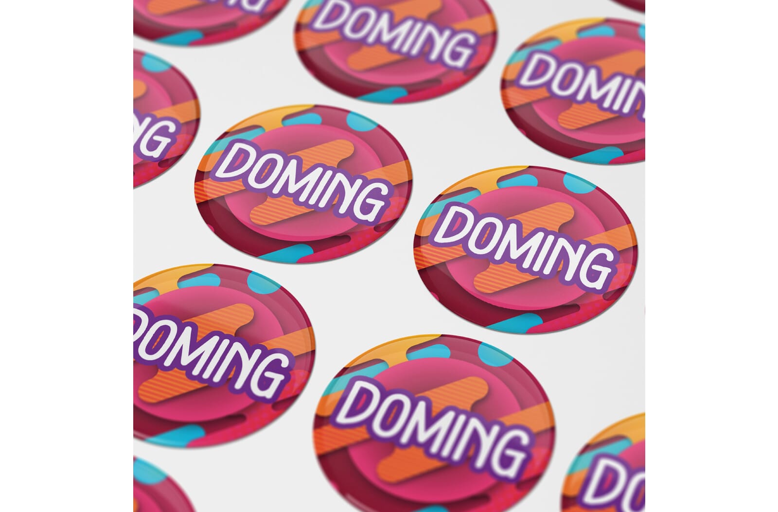 Doming Rond Ø 40 mm Wit