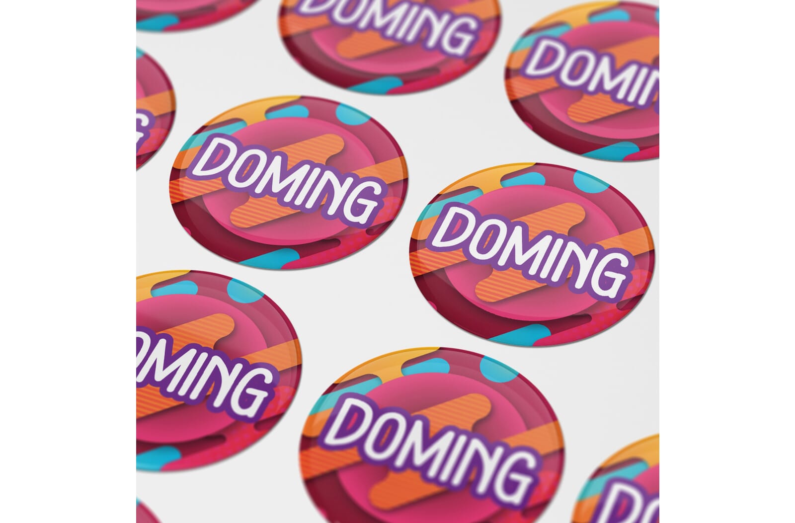 Doming Rond Ø 50 mm Wit