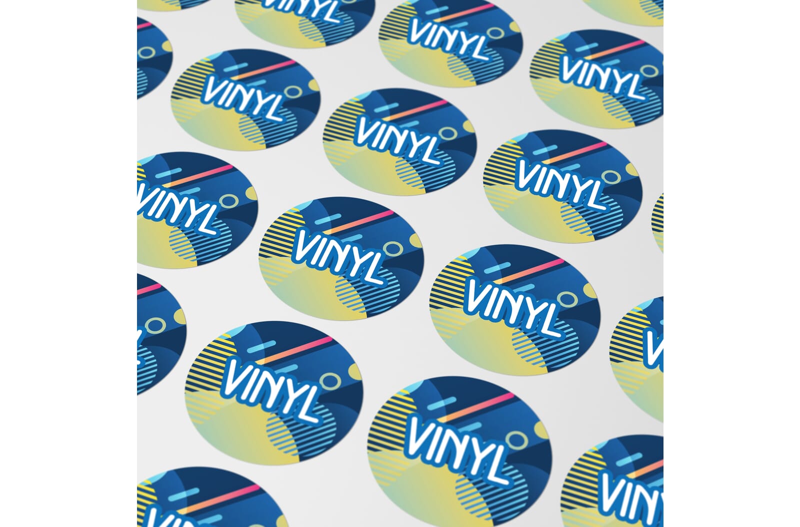 Vinyl Sticker Rond Ø 10 mm Wit
