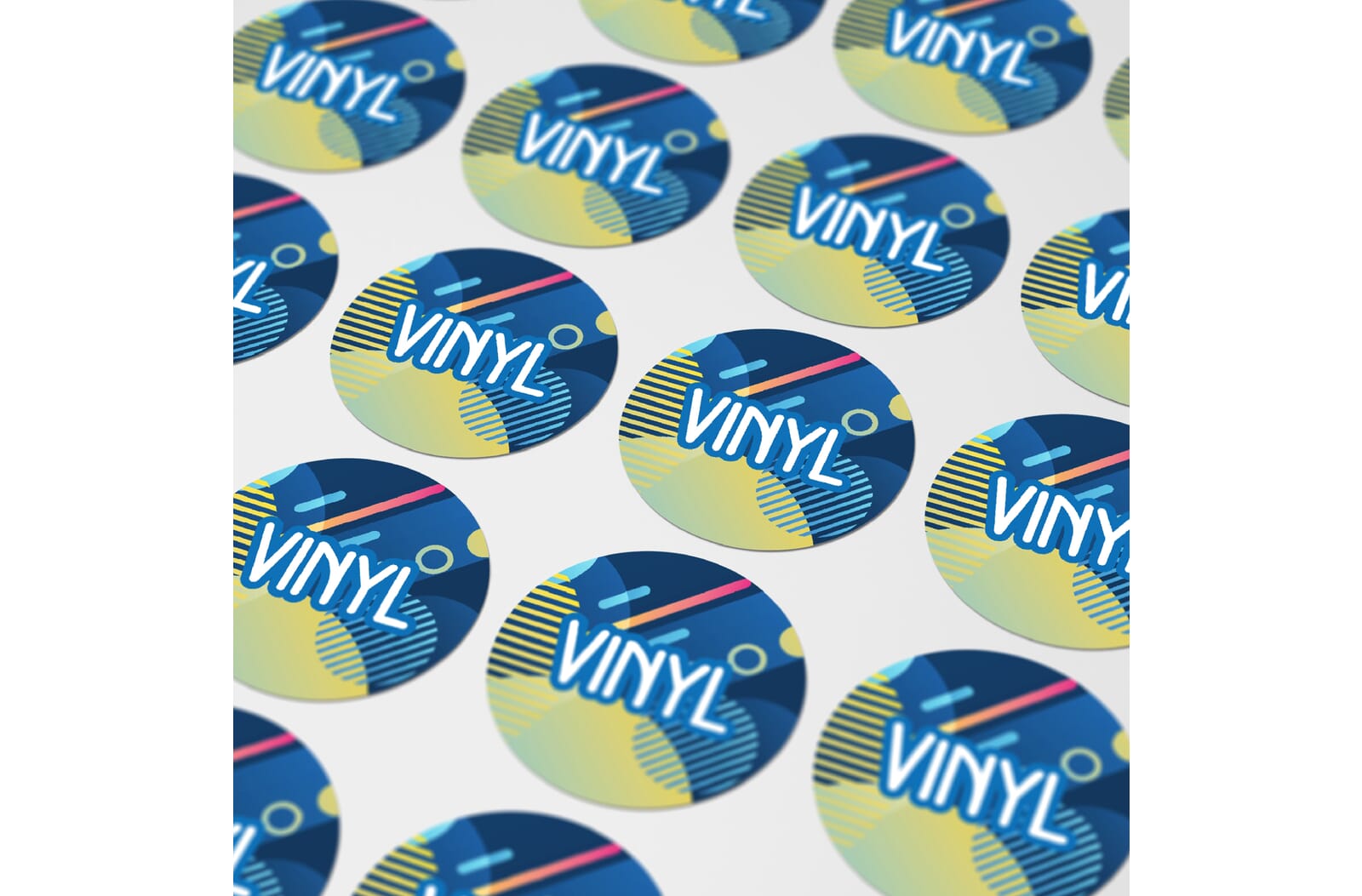 Vinyl Sticker Rond Ø 13 mm Wit