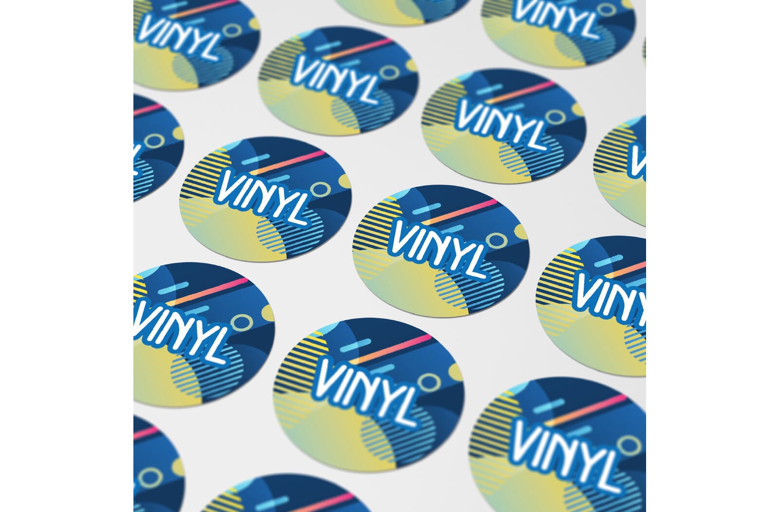 Vinyl Sticker Rond Ø 15 mm Wit